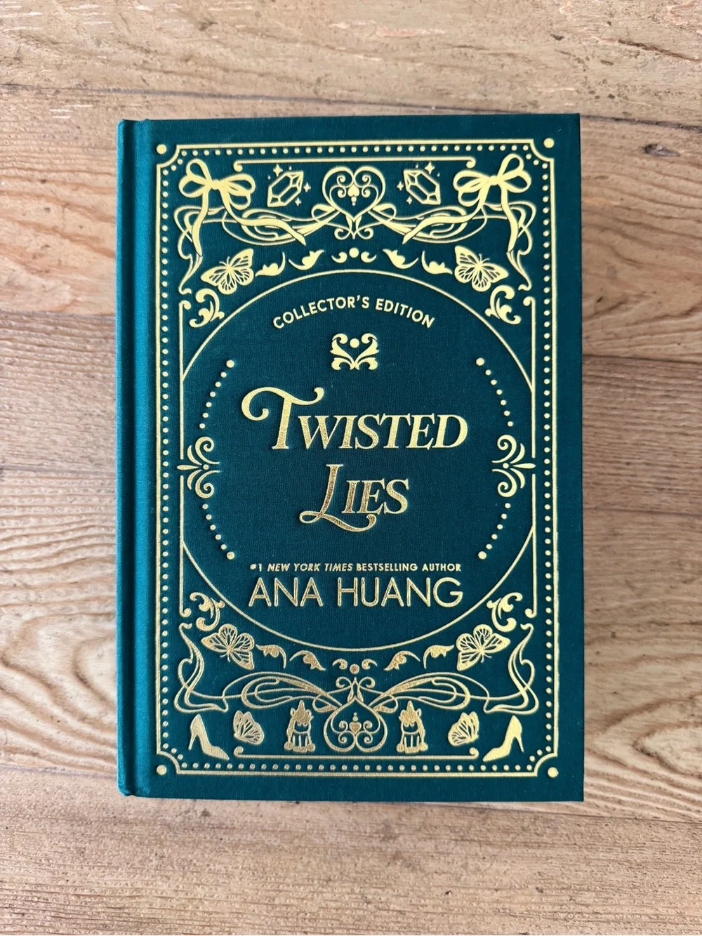 Twisted Lies Collector's Edition Hardcover in Teal and Gold
